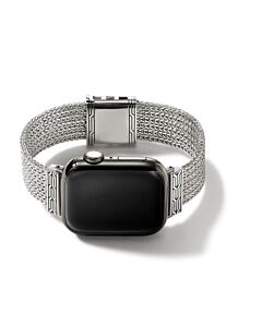 John Hardy Smart Watch Strap 40MM-45MM Apple Watch faces, Sterling Silver, 18MM Size Medium