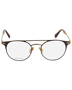 John Varvatos 49 mm Black, Gold Eyeglass Frames
