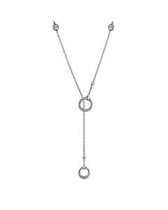 Judith Ripka Sterling Silver Vienna Y Necklace With Diamonds
