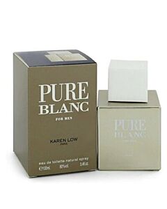 Karen Low Men's Pure Blanc EDT Spray 3.4 oz Fragrances 3700134404497