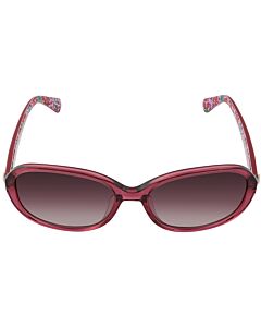 Kate Spade 55 mm Opal Burgundy Sunglasses