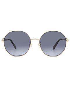 Kate Spade 56 mm Gold/Black Sunglasses