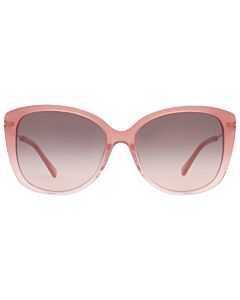 Kate Spade 57 mm Glossy Pink Horn Sunglasses