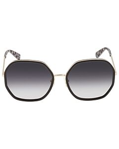 Kate Spade 58 mm Gold/Black Sunglasses
