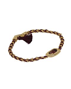 Kendra Scott Anna 14K Gold Plated and Maroon Jade Friendship Bracelet 4217717774