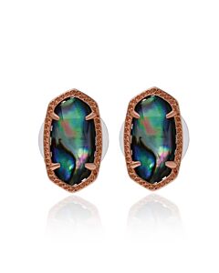 Kendra Scott Ellie 14K Gold Plated and Abalone Shell Stud Earrings 4217703459