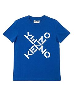 Kenzo Boys Blue K Sports Logo T-Shirt