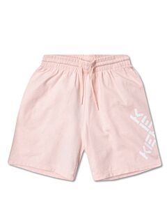 Kenzo Girls Pink K Sports Logo Bermuda Shorts
