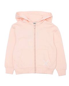 Kenzo Girls Pink K Sports Logo Zip-Up Hoodie