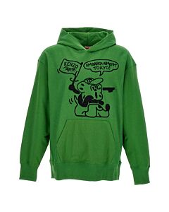 Kenzo Grass Green Boke Boy Travels Hooded Sweatshirt
