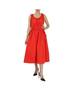 Kenzo Ladies Medium Red Long Sleeveless Dress