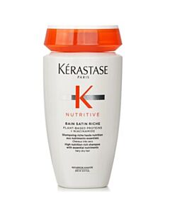 Kerastase Nutritive Bain Satin Riche High Nutrition Rich Shampoo With Essential Nutriments 8.5 oz Hair Care 3474637154943