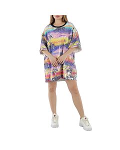 Ksenia Schnaider Hawaii Sequin T-shirt Dress