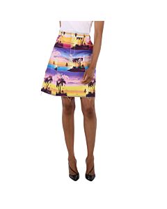 Ksenia Schnaider Ladies Multicolor Demi-Denim Skirt, Size Medium