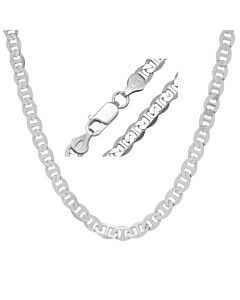 Kylie Harper Thick/Heavy Men's Italian Silver Mariner Chain - 22"-24"