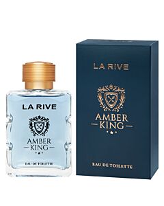 La Rive Men's Amber King EDT Spray 3.4 oz Fragrances 5903719643269