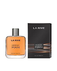 La Rive Men's Heroic Man EDT Spray 3.4 oz Fragrances 5903719640916