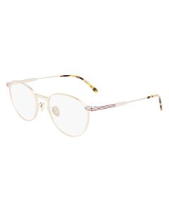 Lacoste 51 mm Semimatte Gold Eyeglass Frames