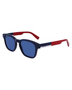 Lacoste 52 mm Navy/Red Sunglasses