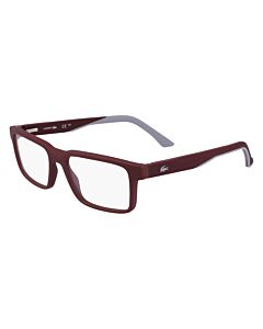 Lacoste 53 mm Dark Red Eyeglass Frames