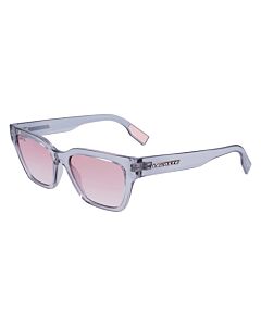Lacoste 53 mm Transparent Light Grey Sunglasses