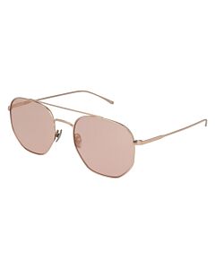 Lacoste 54 mm Shiny Rose Gold Sunglasses