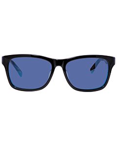 Lacoste 55 mm Black / Blue Sunglasses