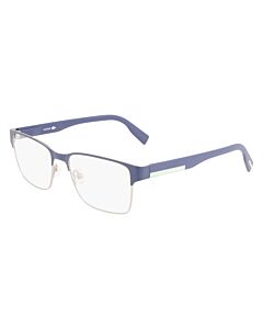 Lacoste 55 mm Matte Blue Eyeglass Frames