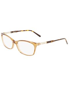 Lacoste 55 mm Transparent Brown Eyeglass Frames