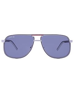Lacoste 61 mm Matte Silver Sunglasses