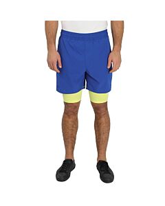 Lacoste Men's Cosmic/Lime Sport Layered Shorts