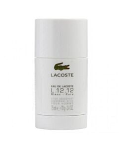Lacoste Men's L.12.12 Blanc Deodorant Stick 2.5 oz Bath & Body 737052978420