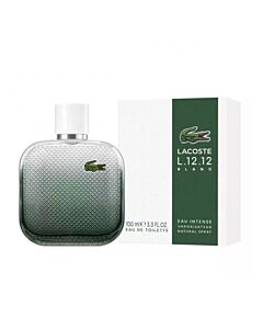 Lacoste Men's L.12.12. Blanc Eau Intense EDT Spray 3.4 oz Fragrances 3386460149150