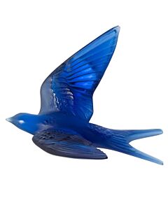 Lalique Swallow Wings Up Wall Sculpture