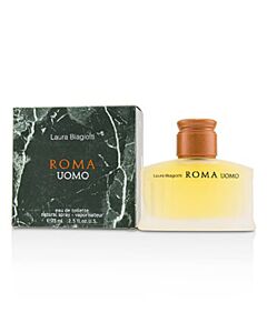 Laura Biagiotti Men's Roma Uomo EDT Spray 2.5 oz Fragrances 8011530000127