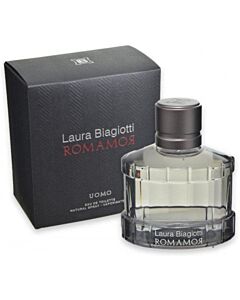 Laura Biagiotti Men's Romamor Uomo EDT Spray 2.5 oz Fragrances 8011530005047