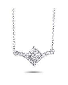 LB Exclusive 10K White Gold 0.33 ct Diamond Necklace