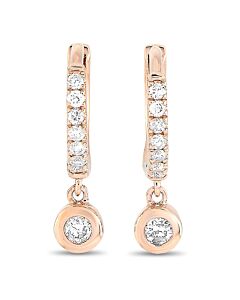 LB Exclusive 14K Rose Gold 0.15 ct Diamond Earrings
