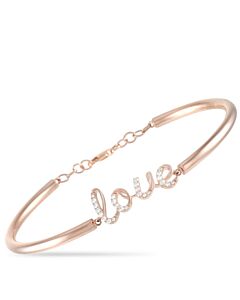 LB Exclusive 14K Rose Gold 0.25 ct Diamond Love Bracelet
