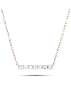 LB Exclusive 14K Rose Gold 0.25 ct Diamond Pendant Necklace