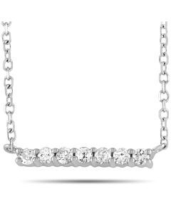 LB Exclusive 14K White Gold 0.10 ct Diamond Pendant Necklace