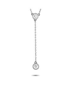 LB Exclusive 14K White Gold 0.20ct Diamond Necklace