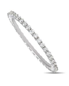 LB Exclusive 14K White Gold 0.46 ct Diamond Eternity Band Ring