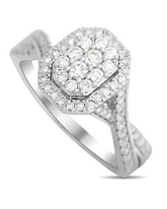 LB Exclusive 14K White Gold 0.50ct Diamond Twist Ring