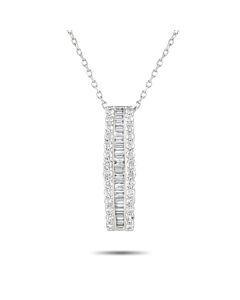 LB Exclusive 14K White Gold 0.58ct Diamond Necklace