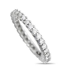 LB Exclusive 14K White Gold 0.80 ct Diamond Eternity Band Ring
