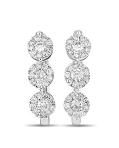 LB Exclusive 14K White Gold 1.0ct Diamond Earrings ER28523