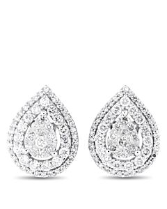 LB Exclusive 14K White Gold 1.0ct Diamond Earrings ER28538