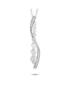 LB Exclusive 14K White Gold 1.0ct Diamond Necklace