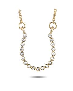 LB Exclusive 14K Yellow Gold 0.07 ct Diamond Horseshoe Necklace